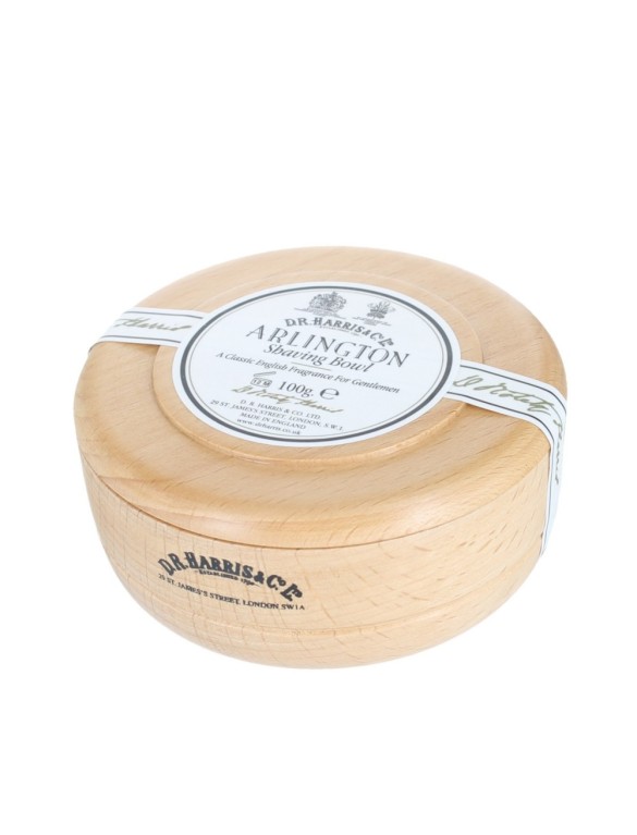 Savon à barbe D.R. Harris Arlington - en pot en bois