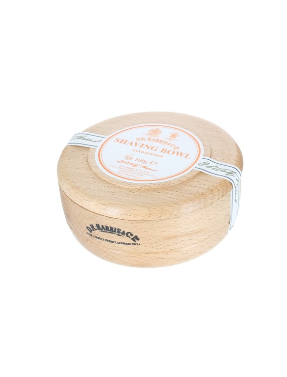 Savon à raser D.R. Harris  bois de santal - en pot en bois