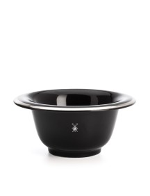 MÜHLE Rasierschale Porzelan schwarz/platin