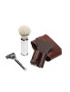 Mühle Reiserasierset TRAVEL - braun, komplett mit Pinsel