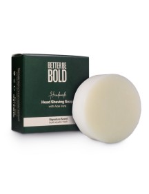 Better be Bold Savon à raser artisanal pour crâne rasé à l'aloe vera