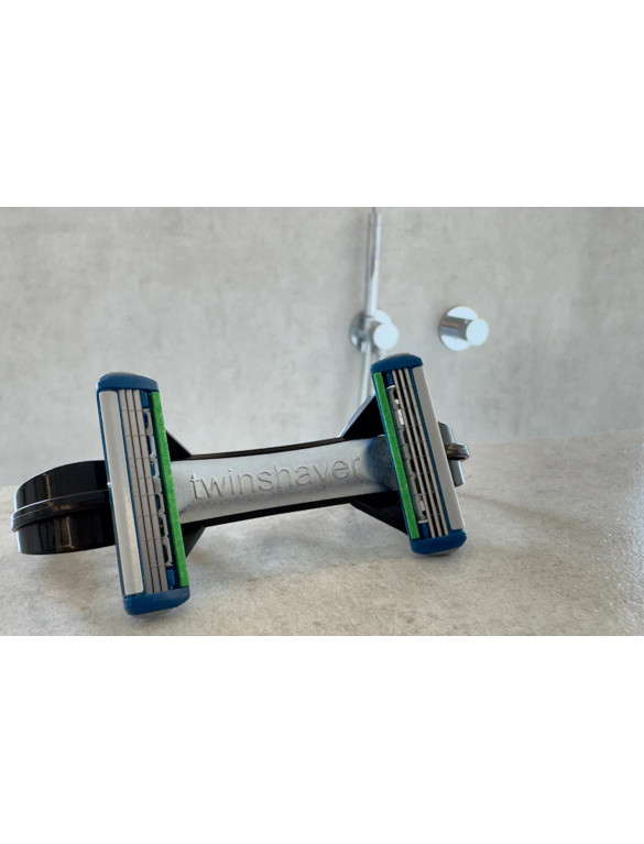 Twinshaver Glatzenrasierer schwarz/silber