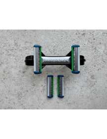 Twinshaver Glatzenrasierer schwarz/silber