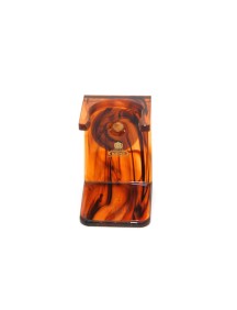 KENT Porte-blaireau en plastique "marron marbré"