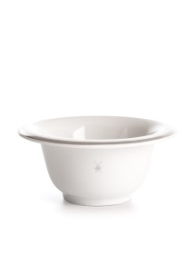 MÜHLE Rasierschale Porzelan weiss/platin